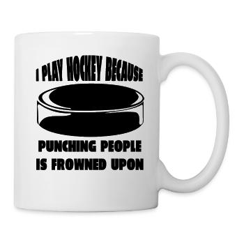 Hockey sur glace Joueur de hockey sur glace Fan de hockey sur glace Équipe de hockey sur glace - Mug blanc - blanc - Droite