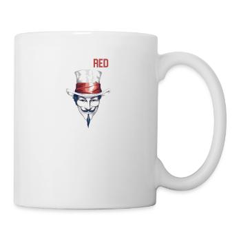 White Hat Pride: Team Red Hackathon Emblem - Mug - white - Right