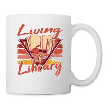 Vivre la vie de bibliothèque 2 - Mug blanc - blanc - Droite