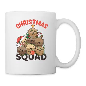 Otter Weihnachtsbaum Christmas Squad Otter - Tasse - Weiß - Rechts