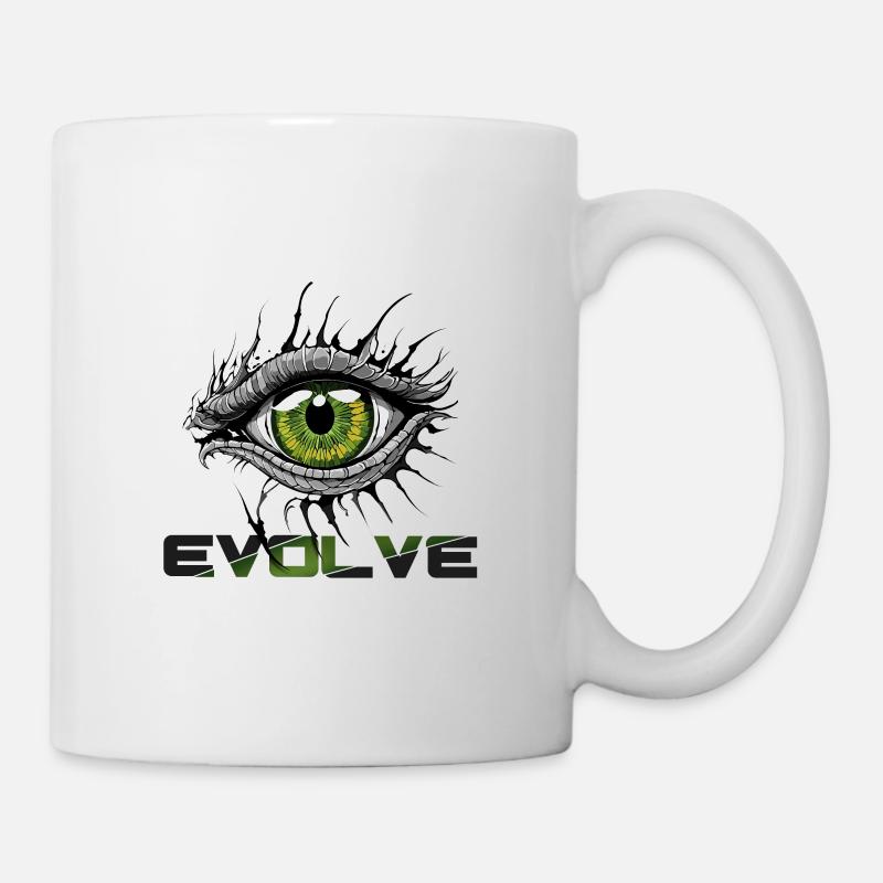 Vision évolutive : l'œil du reptile - Mug blanc - blanc