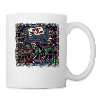 Christmas Zombie Gnome Imp Factory - Mug - white - Right