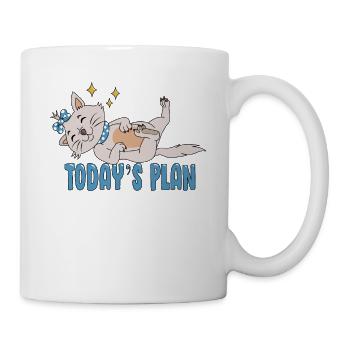 Sleeping Cat Wants To Sleep Today Pajamas - Mug - white - Right