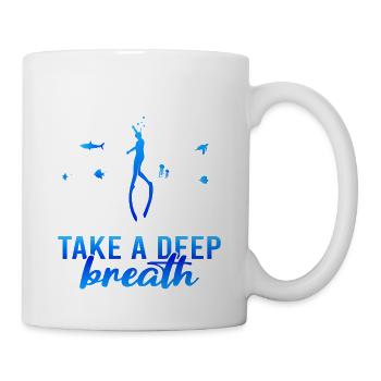 Plongée, Apnée, Apnée No Limit Apnée - Mug blanc - blanc - Droite