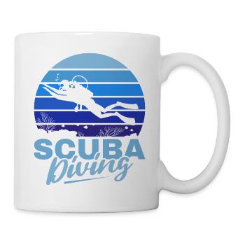 Scuba Diving, Scuba Diving, Holiday Sea Diver - Mug - white - Right