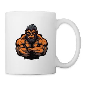 Entraînement des muscles Gorilla Gym - Mug blanc - blanc - Droite