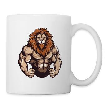 Leo Fitness Muscles Entraînement Gym - Mug blanc - blanc - Droite