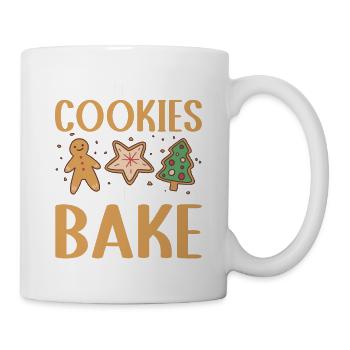 Kekse Backen Weihnachten Plätzchen Bäcker - Tasse - Weiß - Rechts