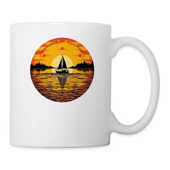 Sailboat, Sailing Ship, Sailing Yacht, Vintage Sailing - Mug - white - Right