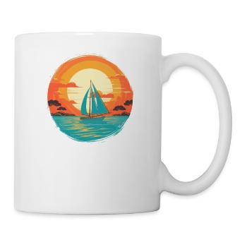Sailboat, Sailing Ship, Sailing Yacht, Weekend, Sailing - Mug - white - Right