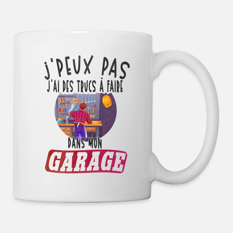Bricolage Garage - Humour Bricoleur - Mug blanc - blanc
