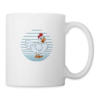 Drôle De Poulet Dire Poulet - Mug blanc - blanc - Droite