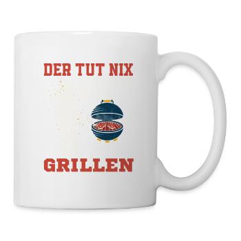 Der tut nix der will nur grillen BBQ Griller Gril - Tasse - Weiß - Rechts