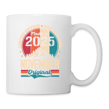 November 2025 Vintage Vintage Retro Anniversary - Mug - white - Right