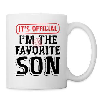 Its Official Im The Favorite Son - Mug blanc - blanc - Droite
