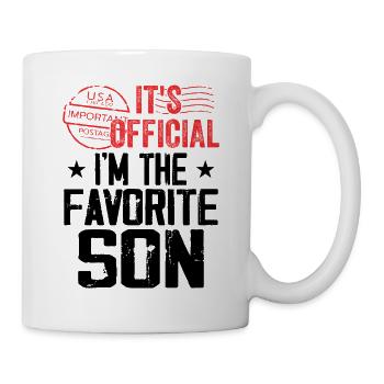 Its Official Im The Favorite Son - Mug blanc - blanc - Droite