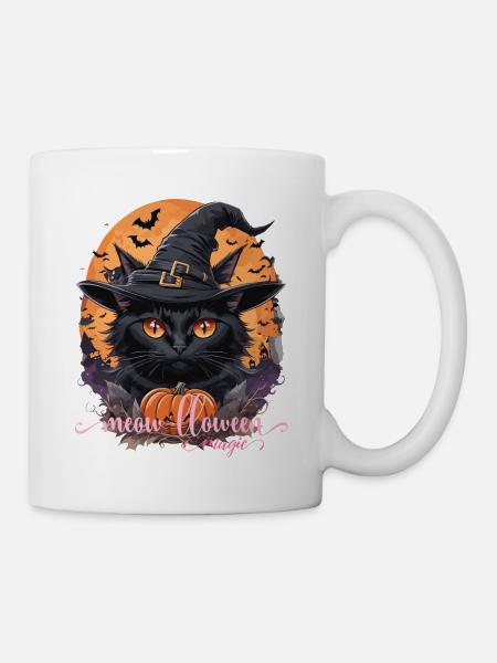 MIAU-LLOWEEN-MAGIE - Tasse - Weiß