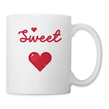 Un couple de coeur de la Saint-Valentin douce soeur - Mug blanc - blanc - Droite