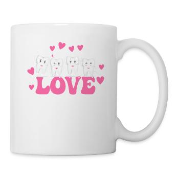 Tg Dents D’amour Dentaire Dentiste Saint Valentin - Mug blanc - blanc - Droite