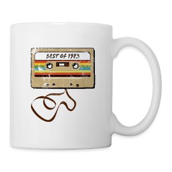 Best of 1983 - Birthday Vintage Cassette - Mug - white - Right