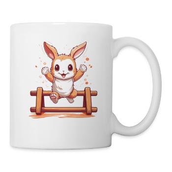 On big jump with kaninhop for rabbit owners - Mug - white - Right