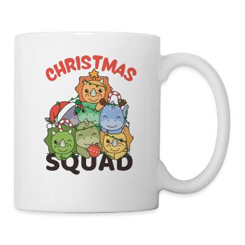 Dinosaure Arbre de Noël Escouade de Noël Dinos - Mug blanc - blanc - Droite