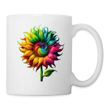 Rainbow Sunflower - Mug - white - Right