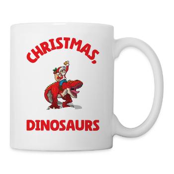 Dino Boy Enfants Noël Amour Dinosaure - Mug blanc - blanc - Droite