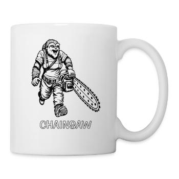 MOTORSÄGE BIGFOOT CHAINSAW - Tasse - Weiß - Rechts