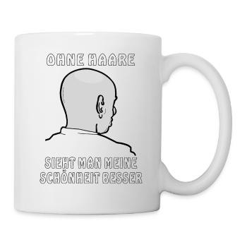 GLATZE OHNE HAARE SCHÖNHEIT - Tasse - Weiß - Rechts