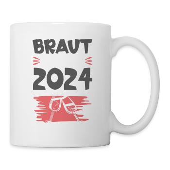Braut Support 2024 Hochzeit Drinking - Tasse - Weiß - Rechts
