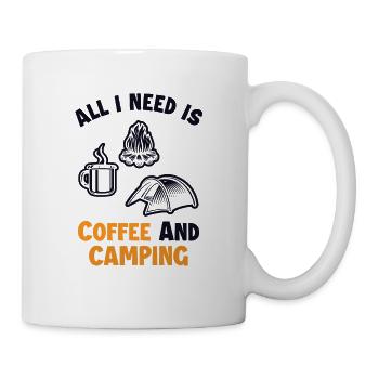 Café et camping Glamping Tentes de camping - Mug blanc - blanc - Droite