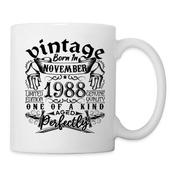 Birthday 1988 November 1988 born in November - Mug - white - Right