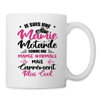 Mamie Motarde Mamou Humour - Mug blanc - blanc - Droite