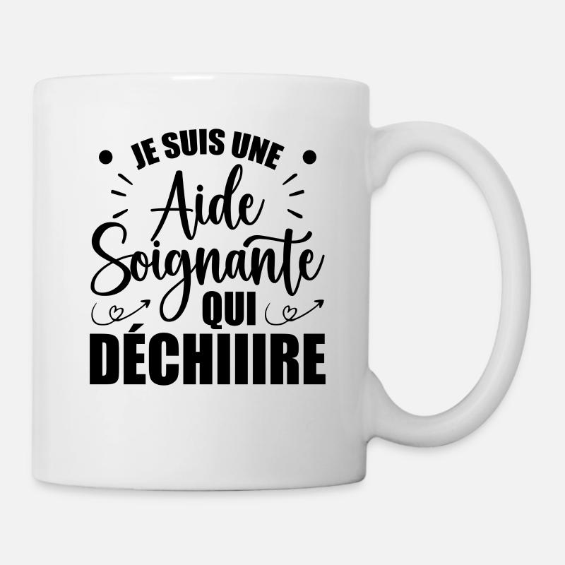 Aide Soignante Humour Aides Soignants - Mug blanc - blanc