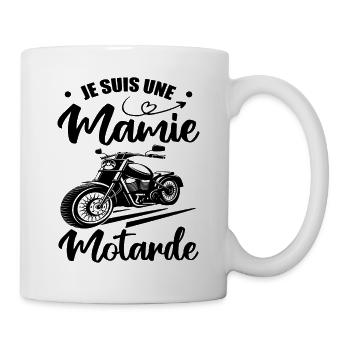 Mamie Motarde Mamou Humour - Mug blanc - blanc - Droite