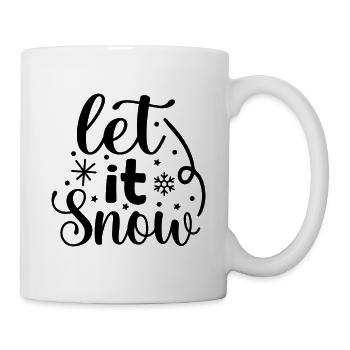 Let It Snow - Schnee d’hiver - Mug blanc - blanc - Droite