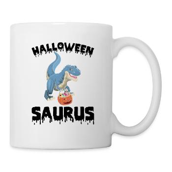 Halloween Dino with Pumpkin Halloween Saurus - Mug - white - Right