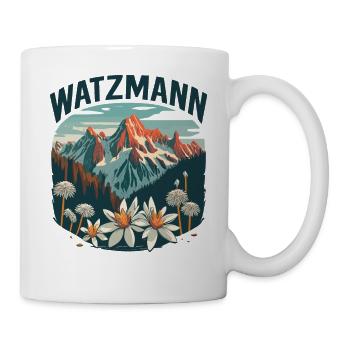 Alpine Flowers, Berg, Watzmann, Bavaria, Berchtesgaden - Mug - white - Right