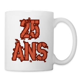 25 ANS - Mug blanc - blanc - Droite