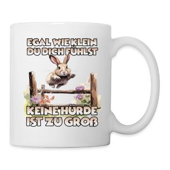 Kaninhop Wonder: Erlebe die Magie des Kaninhop - Tasse - Weiß - Rechts