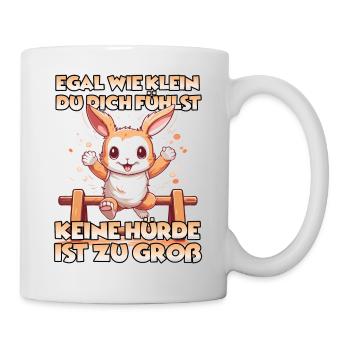 HoppyFunTime Kaninchen Geschenk Kaninchenbesitzer - Tasse - Weiß - Rechts