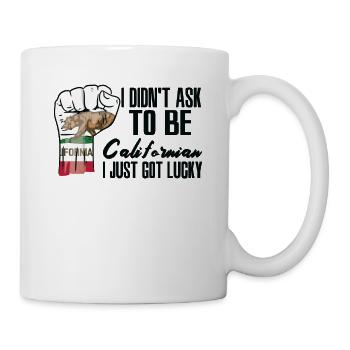 Californien, Américain, Patriote américain, États-Unis - Mug blanc - blanc - Droite