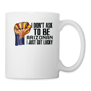 Arizona Américain U.S. Patriot USA Cultivé - Mug blanc - blanc - Droite
