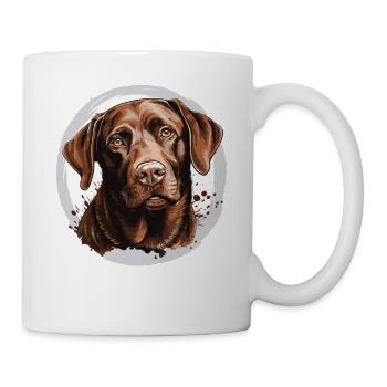 Labrador - Tasse - Weiß - Rechts
