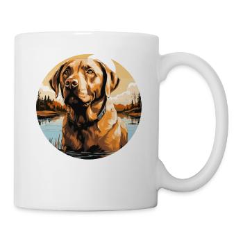 Labrador - Tasse - Weiß - Rechts