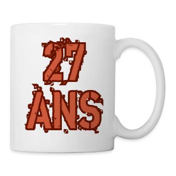 27 ANS - Mug blanc - blanc - Droite