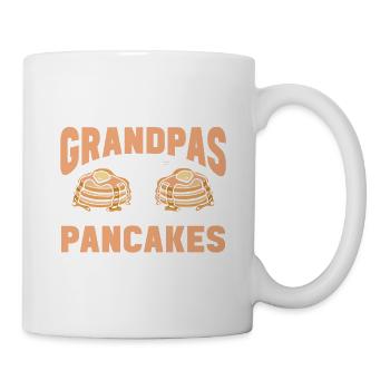 Pfannkuchen Spruch Frühstück Pfannkuchen - Tasse - Weiß - Rechts