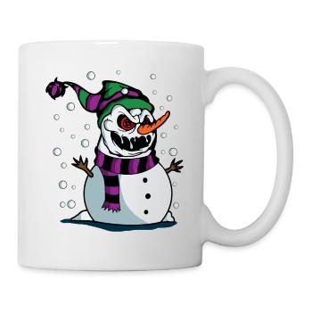 Halloween-Snowman - Tasse - Weiß - Rechts