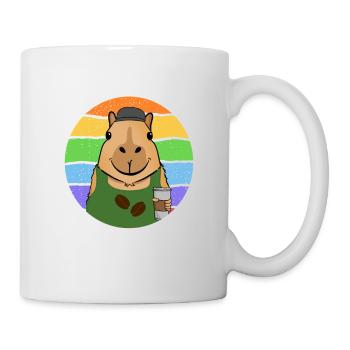 Capy Barista - Tasse - Weiß - Rechts